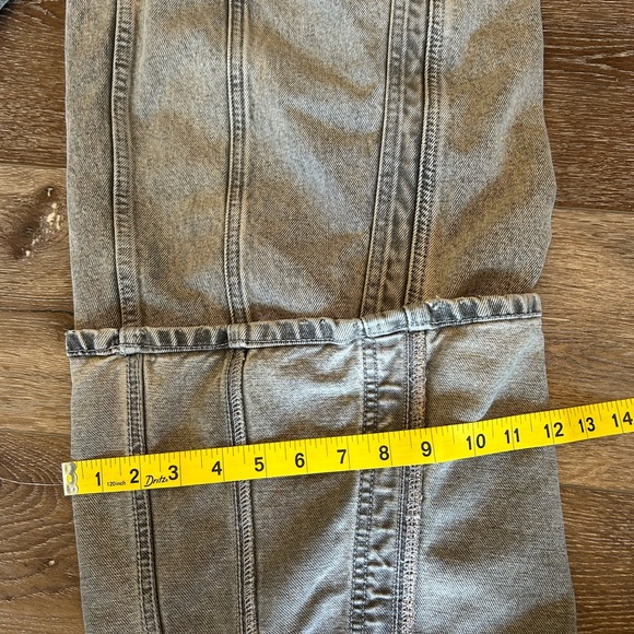 We The Free Brown Denim Cropped Barrel Jeans - Picture 7 of 8